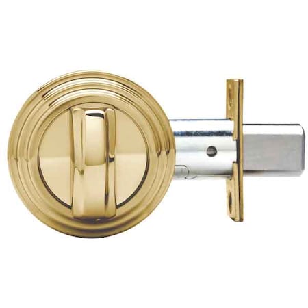 Medeco MEDECO:Maxum BiLevel Sgl. Deadbolt - 2-3/8" - Gold 11JR603-05-DLT